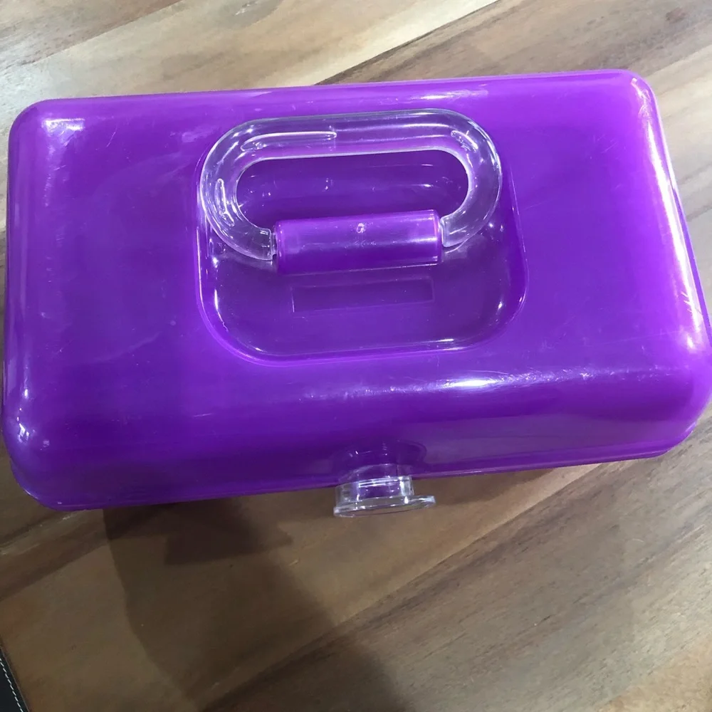 Vintage Purple Caboodles of California Expandable Vanity Organizer